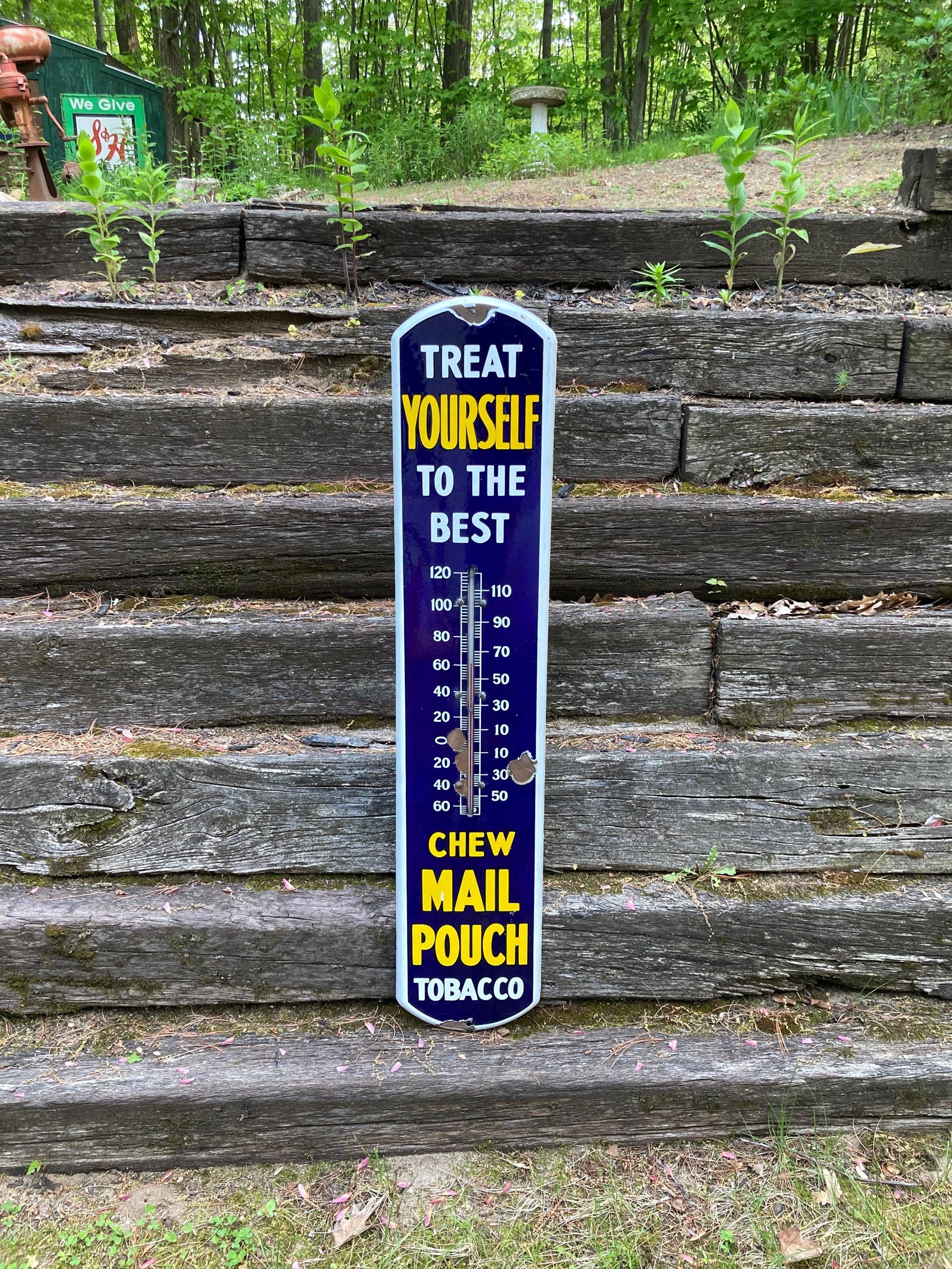 Vintage Mail Pouch Thermometer - Etsy