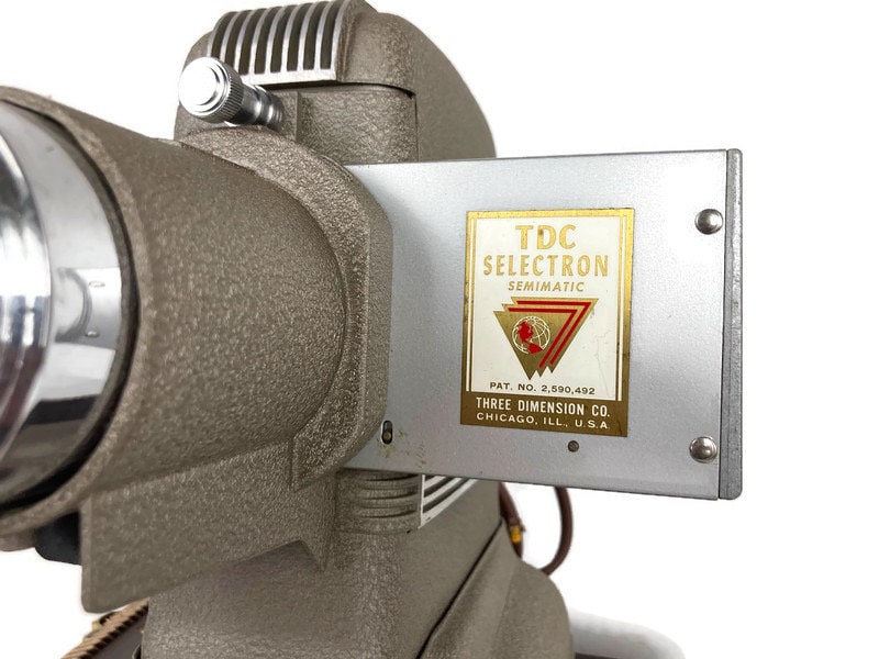 Ancien Projecteur De Diapositives TDC Vivid Selectron Semimatic - 35 Mm, Vintage USA