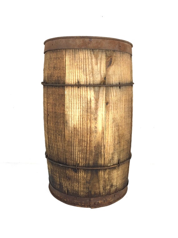 Vintage Nail Keg Old Wood Barrel Wooden Rustic Vintage Nail Keg Old Wood Barrel Wooden Rustic Small