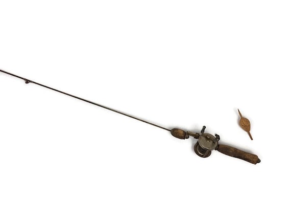 Antique Fishing Rod and Reel 1930s Metal Fishing Rod and Reel Vintage  Fishing Pole Old One Piece Metal Fishing Rod - Etsy