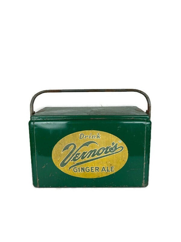 Vintage 1950s Green Vernors Picnic Cooler - Etsy