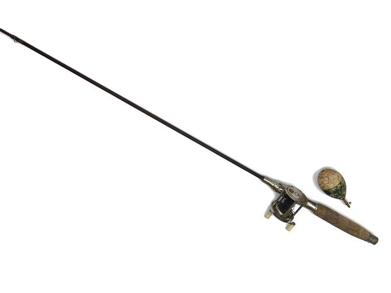 Antique Metal Fishing Rod 1910s Luckie Steel Rod the Horton MFG Company  Fishing Pole Bristol Connecticut Telescoping Rod 