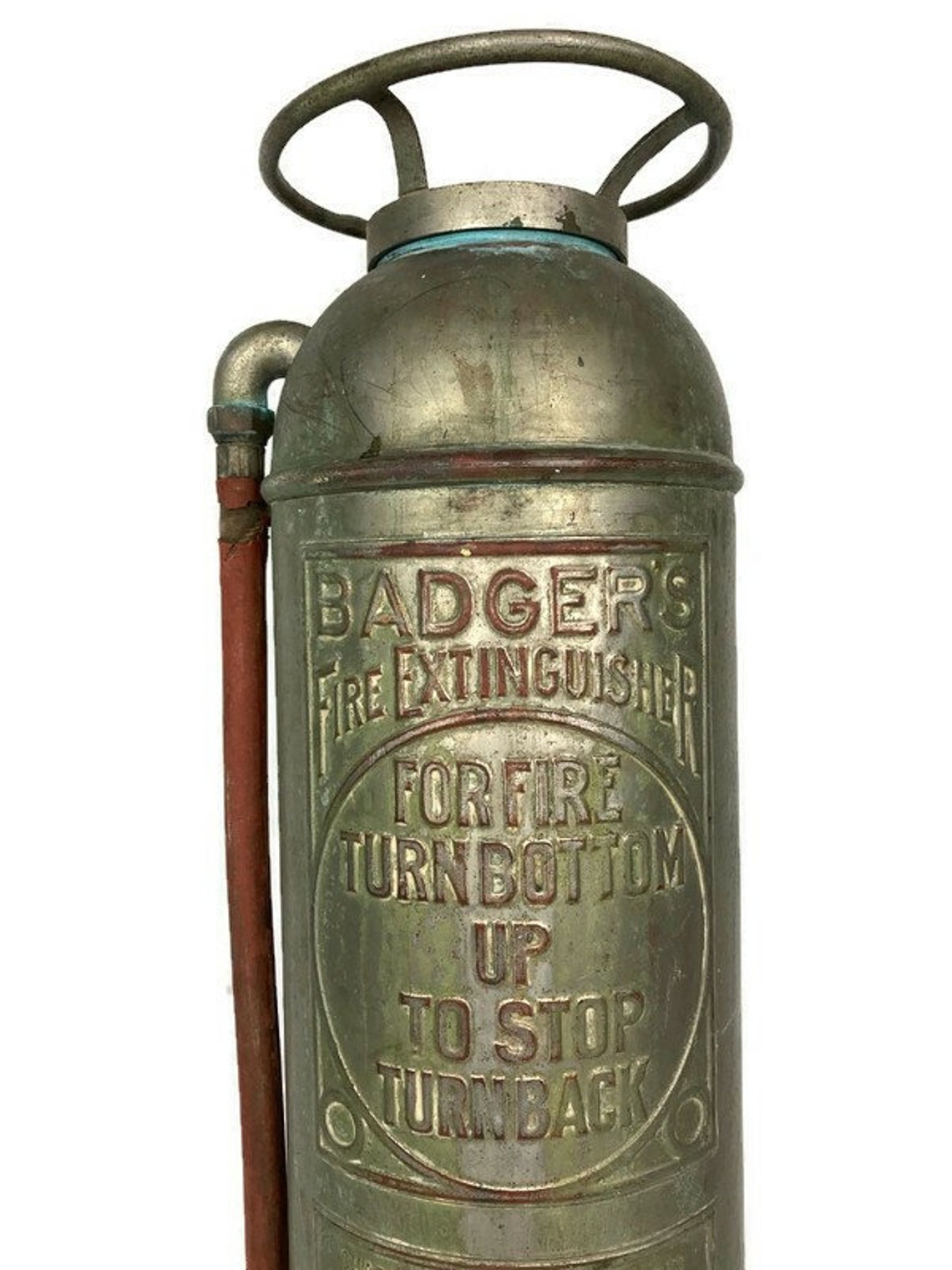 Rare Antique Stainless Badger Fire Extinguisher 1910s EB Etsy