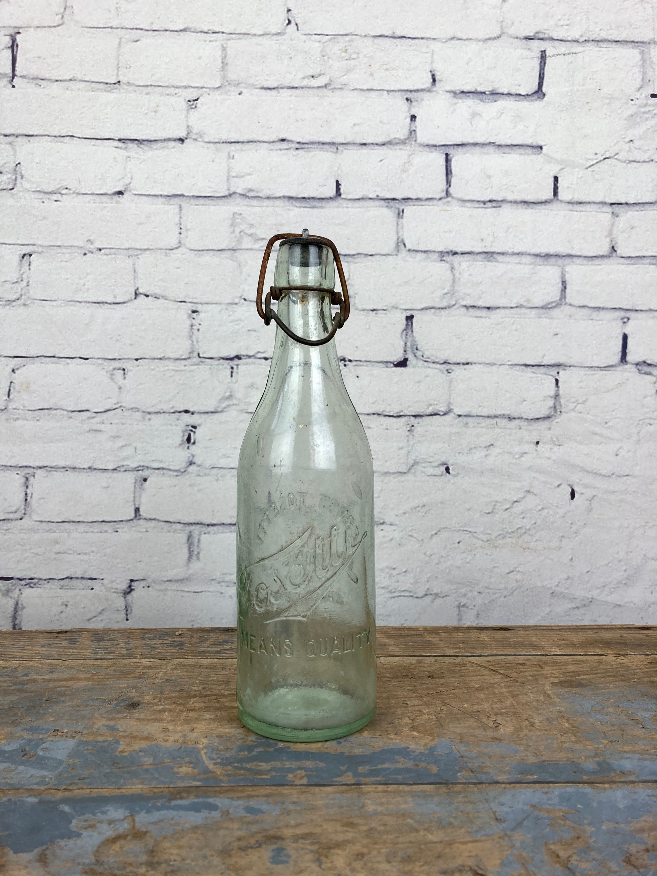 Antique Ernst Tosetti Beer Bottle 1900s With Bail Chicago Brewing