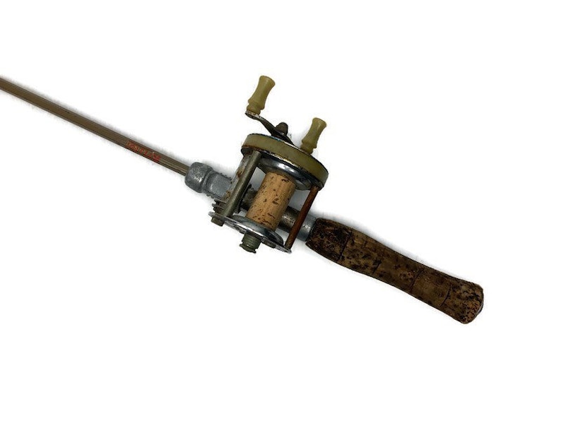 Antique Metal Fishing Rod Bristol Telescoping Steel Fishing Etsy