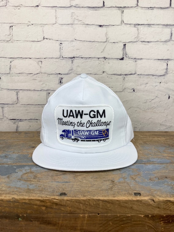 Vintage General Motors Hat New Old Stock UAW White