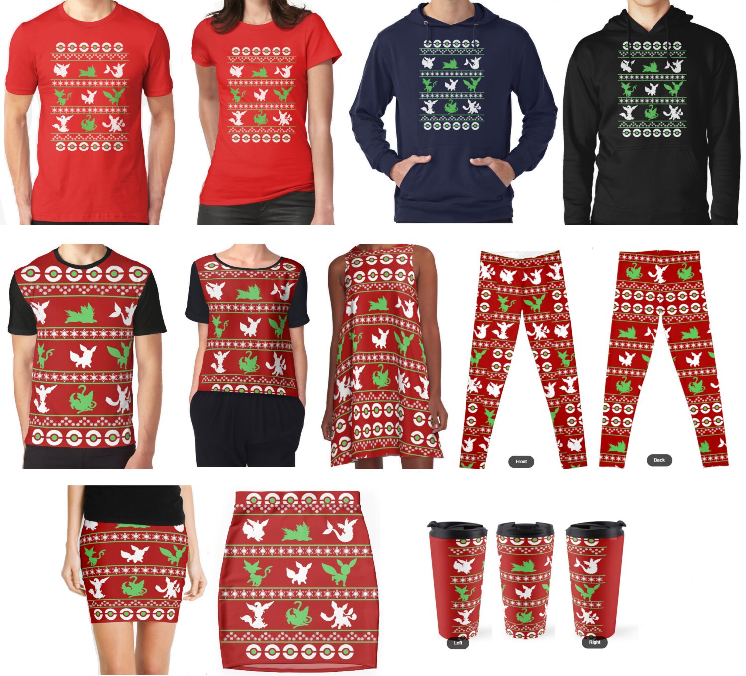 Eeveelution christmas sweater Clearance