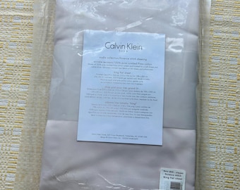 Lenzuolo matrimoniale Calvin Klein - Rosa pantofola, nella confezione originale.