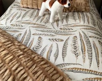 Poszewka na kołdrę Pottery Barn Feather Queen 100% bawełna