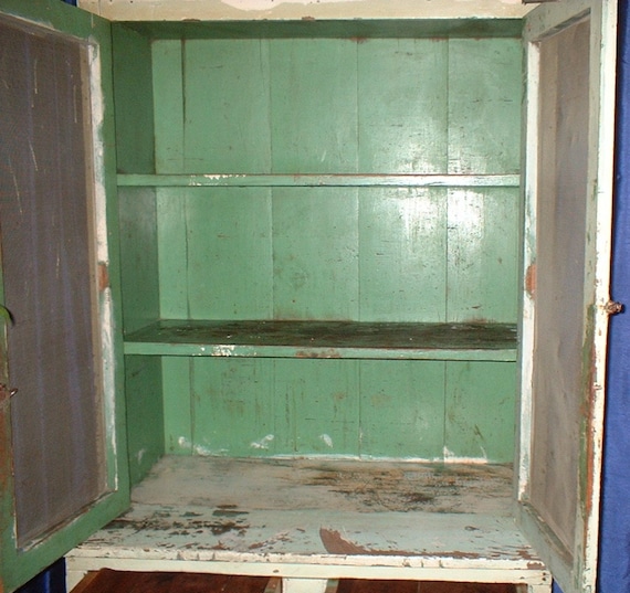 Antique Mexican Hutch Painted Wood Cabinet RUSTIC from Anthropologie
