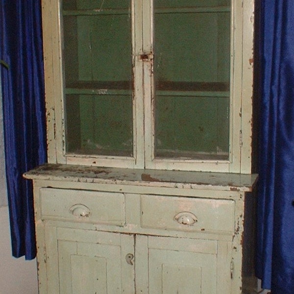 Antique Mexican Hutch Painted Wood Cabinet RUSTIC from Anthropologie