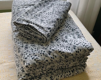 Ralph Lauren King sheet set Gray Floral