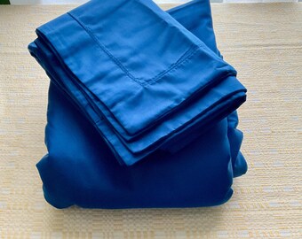 Komplet pościeli Charter Club King Peony Blue Bright Navy MINT Oryginalne opakowanie