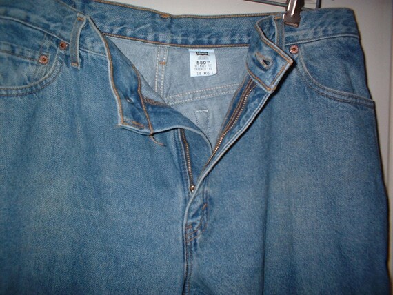 Vintage Equestrian Jeans LEVI 550 Denim Size 18 o… - image 4