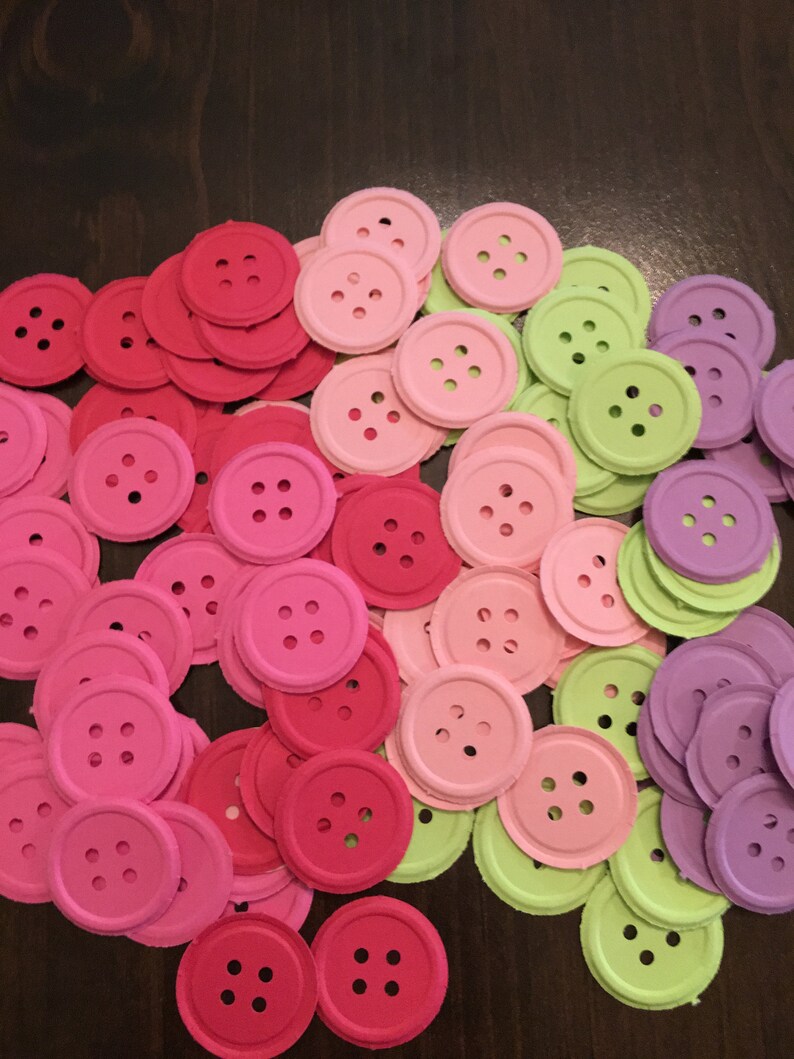 125 Hand Punched Paper Buttons With Martha Stewart Punch. 125 Etsy
