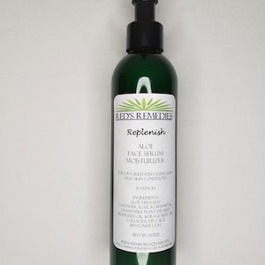 Replenish - 8 oz - Aloe Moisturizer - Night Cream - Cold Cream - Face Moisturizer - Custom moisturizer - Anti-aging - Hyaluronic Acid -Vit C