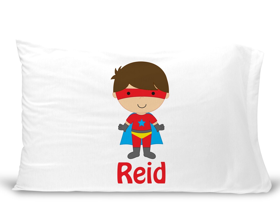 Personalized Kids' Pillowcase Superhero Pillowcase for Etsy