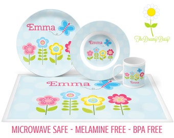 girls plate set