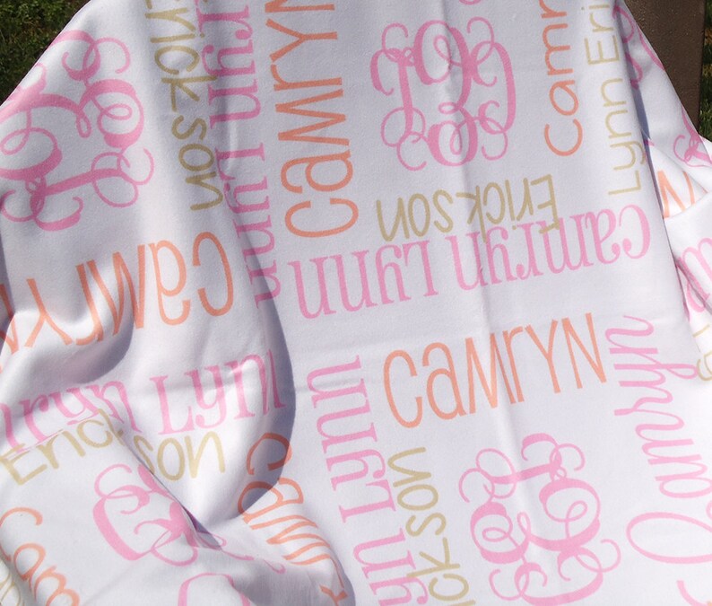 Personalized Receiving Blanket for Girls Baby Girl Blanket Etsy