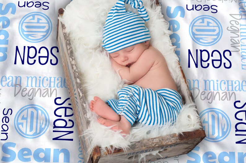 Baby Blanket Personalized Receiving Blanket for Girls or Etsy