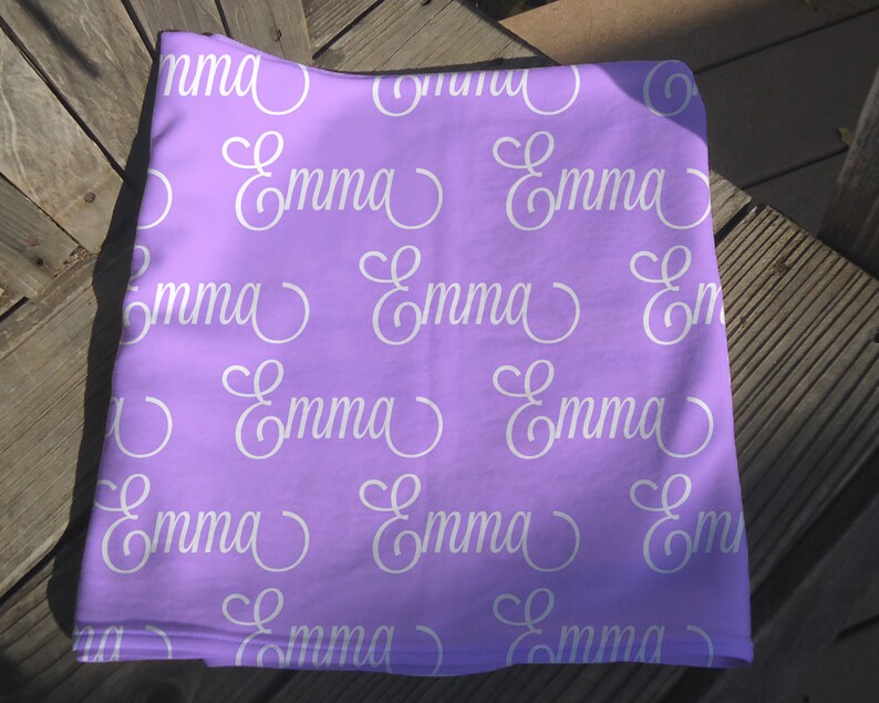 Baby Blanket With Name Personalized Receiving Blanket for Etsy