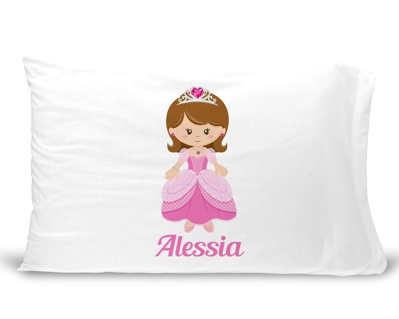 Personalized Kids' Pillowcase Princess Pillowcase for Etsy