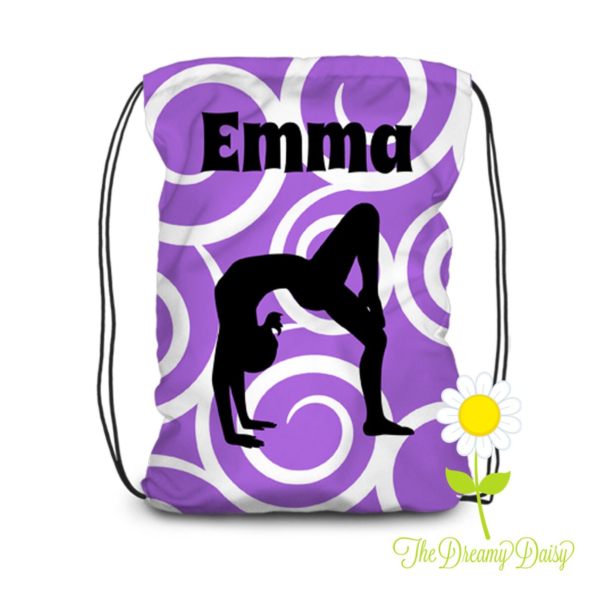 Personalized Drawstring Backpack Gymnastics Backpack for Etsy