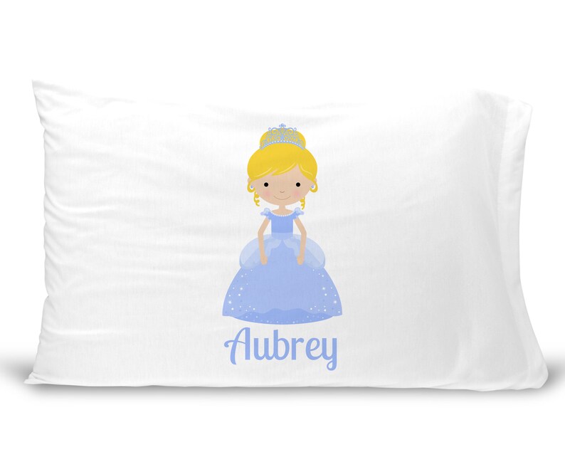Personalized Kids' Pillowcase Princess Pillowcase for Etsy