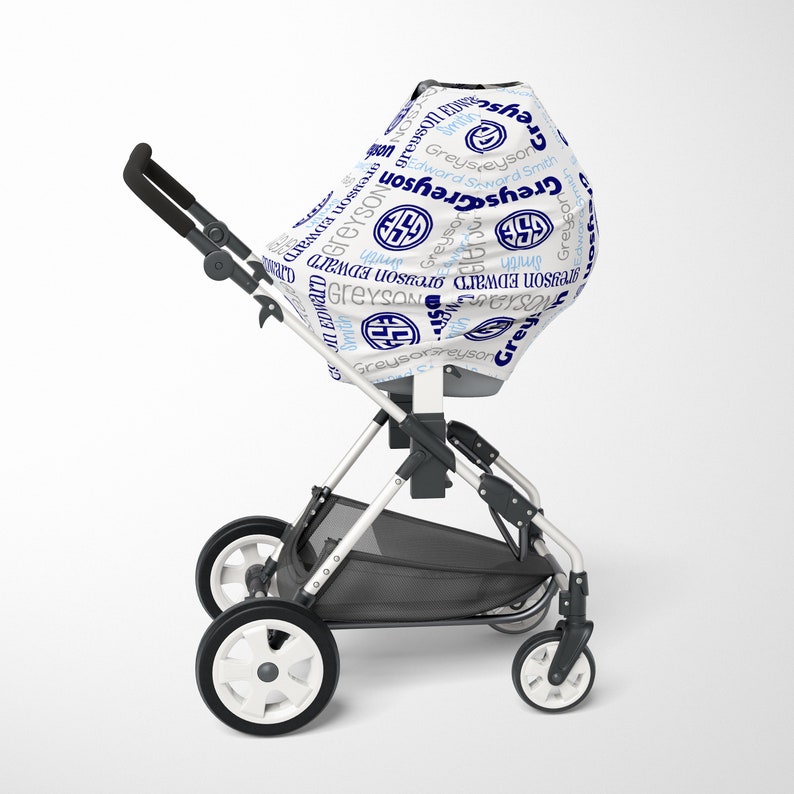 Personalized Baby Car Seat Cover Custom Name Infant Carseat Etsy