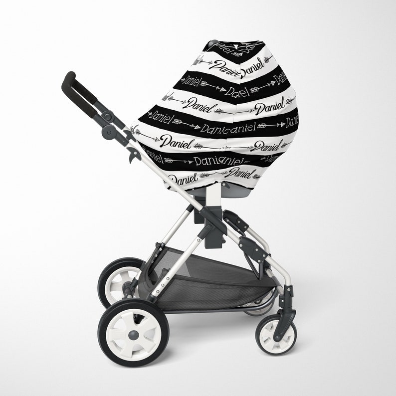 Personalized Baby Car Seat Canopy Cover & Stretchy Swaddle Etsy