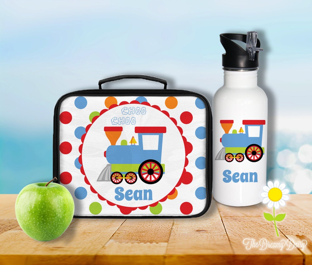 boys lunch box and bottle