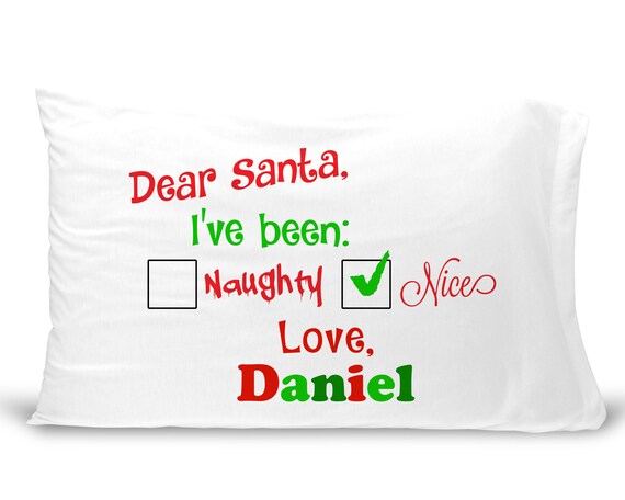 personalized christmas pillowcase