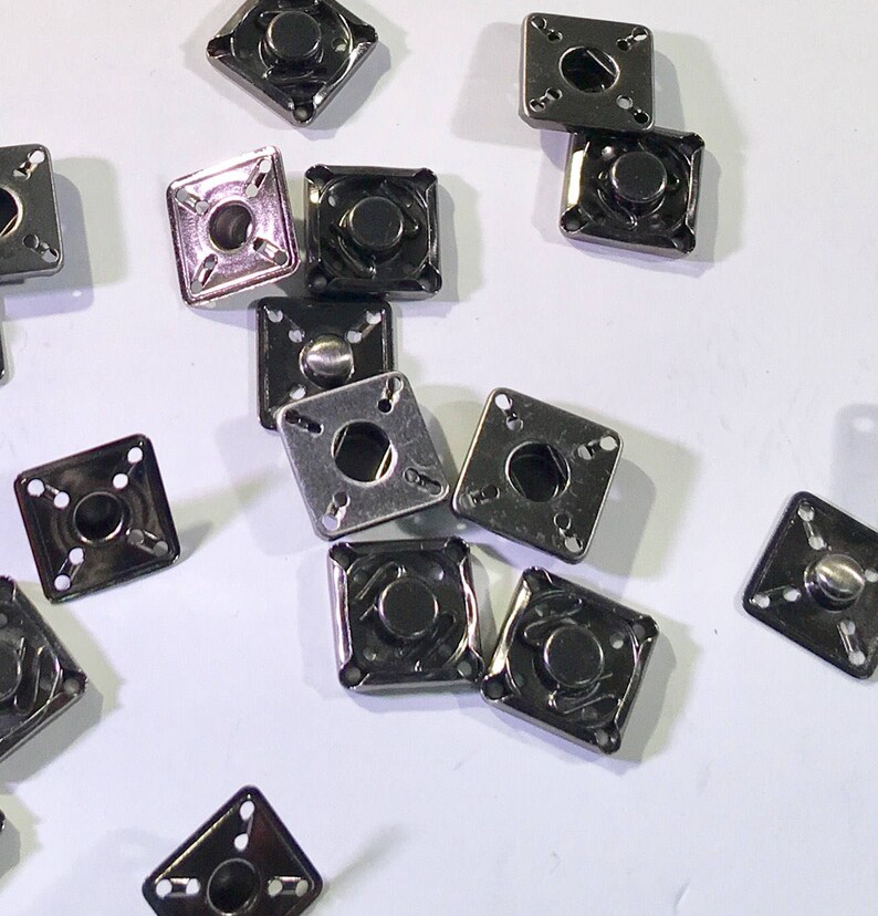 5/8 Anodized Square Snaps Square Fastener Two Part Etsy