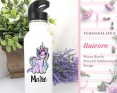 Personalized Unicorn Water Bottle Mystical Creature Gift Girls Best Gift Unicorn Gift Unicorn Water Bottle gift Reusable Water Bottles
