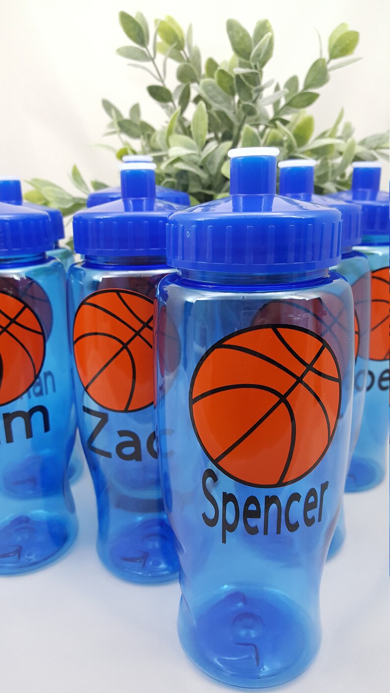 Basketball Gift Basketball Water Bottle Basketball Team Etsy