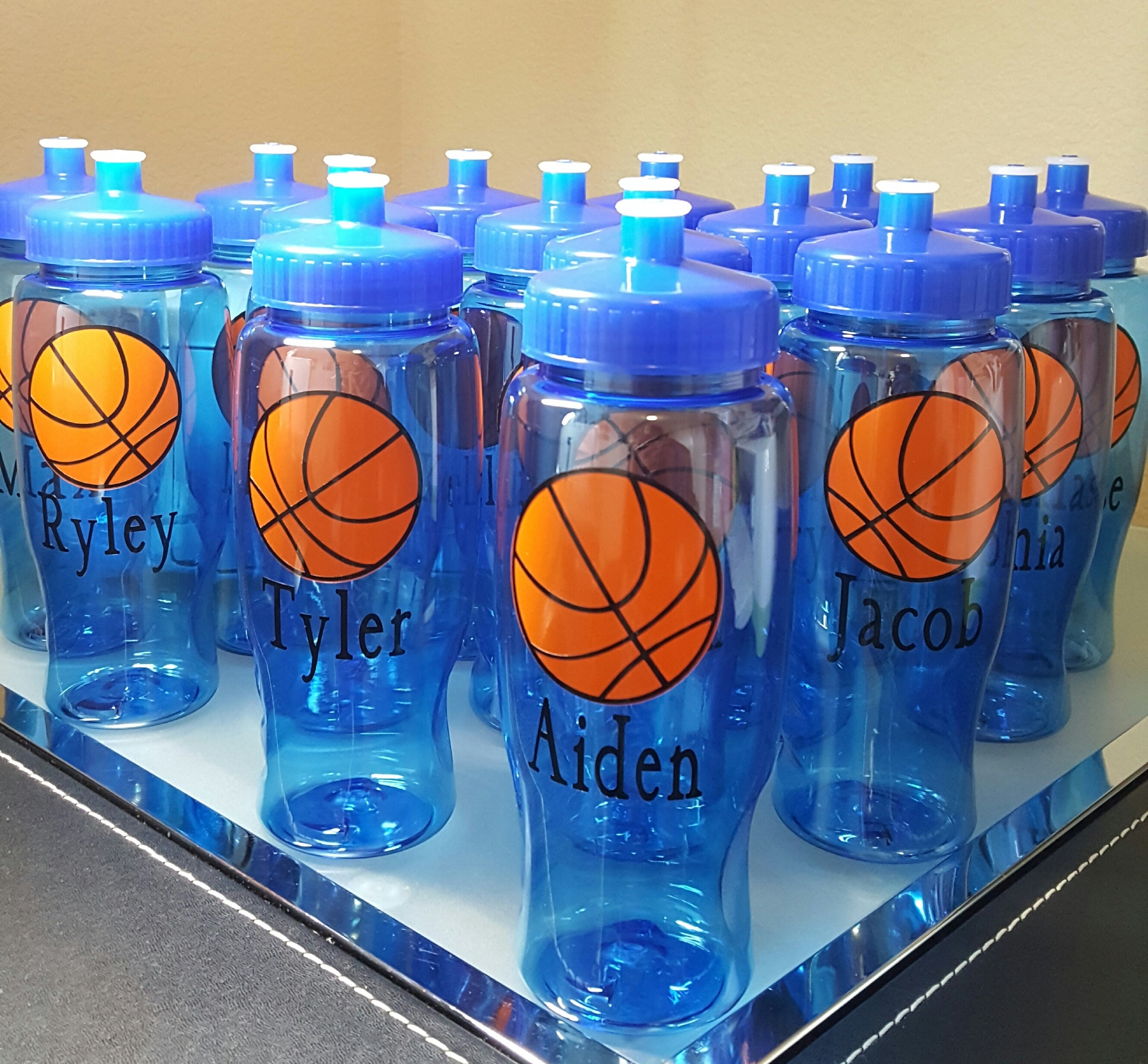 Basketball Gift Basketball Water Bottle Basketball Team Etsy