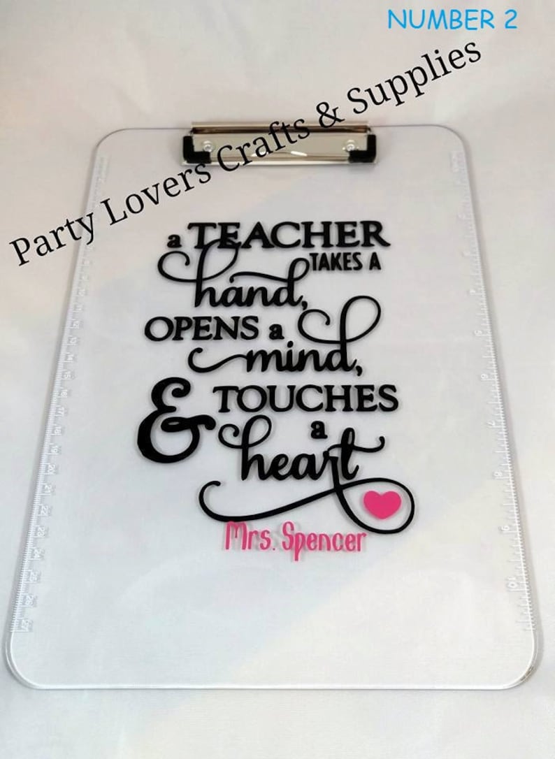 Personalized clipboard for Teacher Teacher appreciation Week Etsy