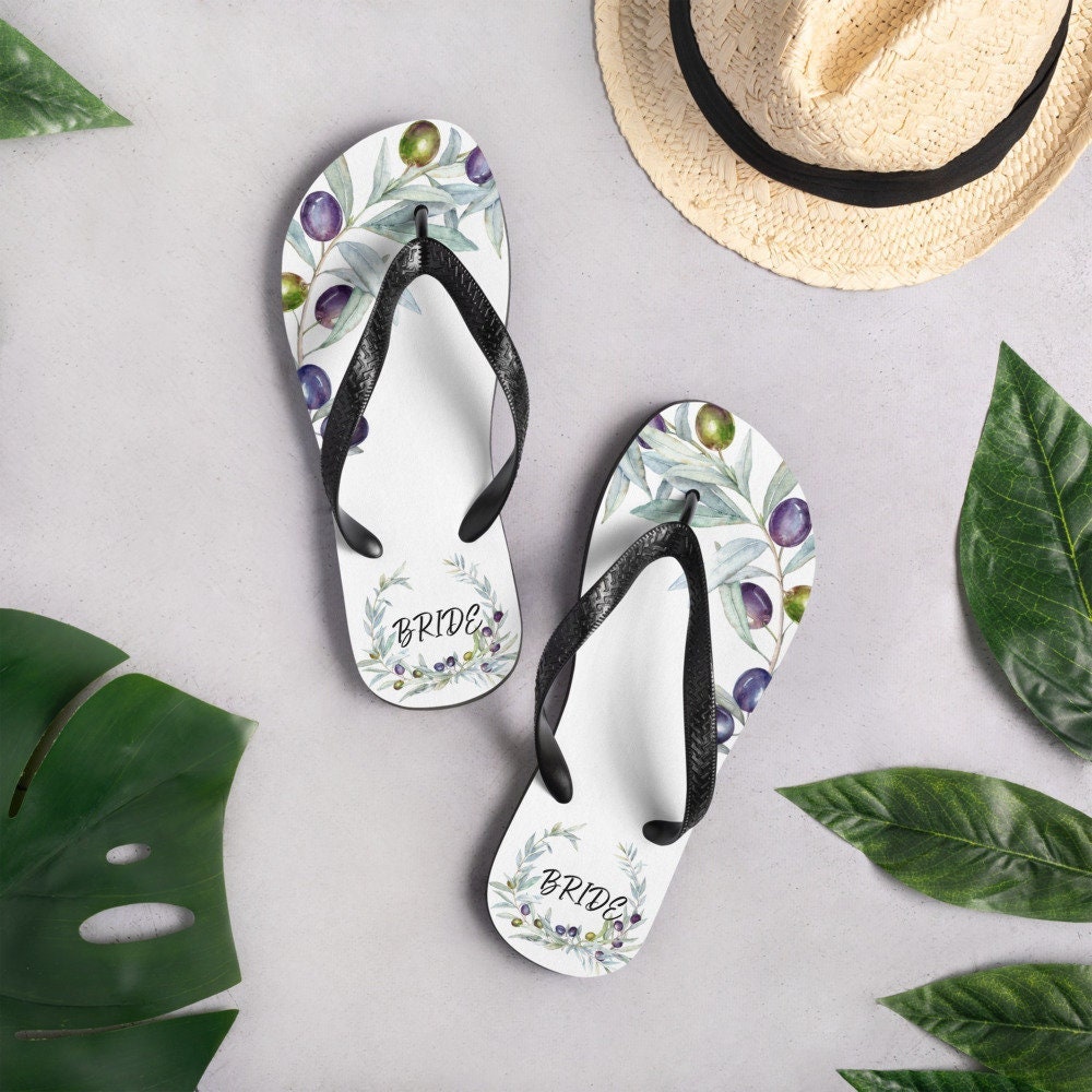 Brides Slippers Bridal Shower Gifts Bride Flip Flop Bachelorette Party Reception Gift Girls Trip Beach Wedding Bride Tribe Sandals Etsy UK