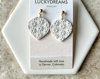 Clay Earrings- Remi- Hypoallergenic- Lightweight - Handmade- Statement Jewelry