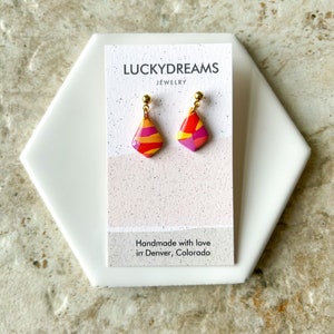 Clay Earrings- The Ashley- Hypoallergenic- Lightweight - Handmade- Statement Jewelry 24