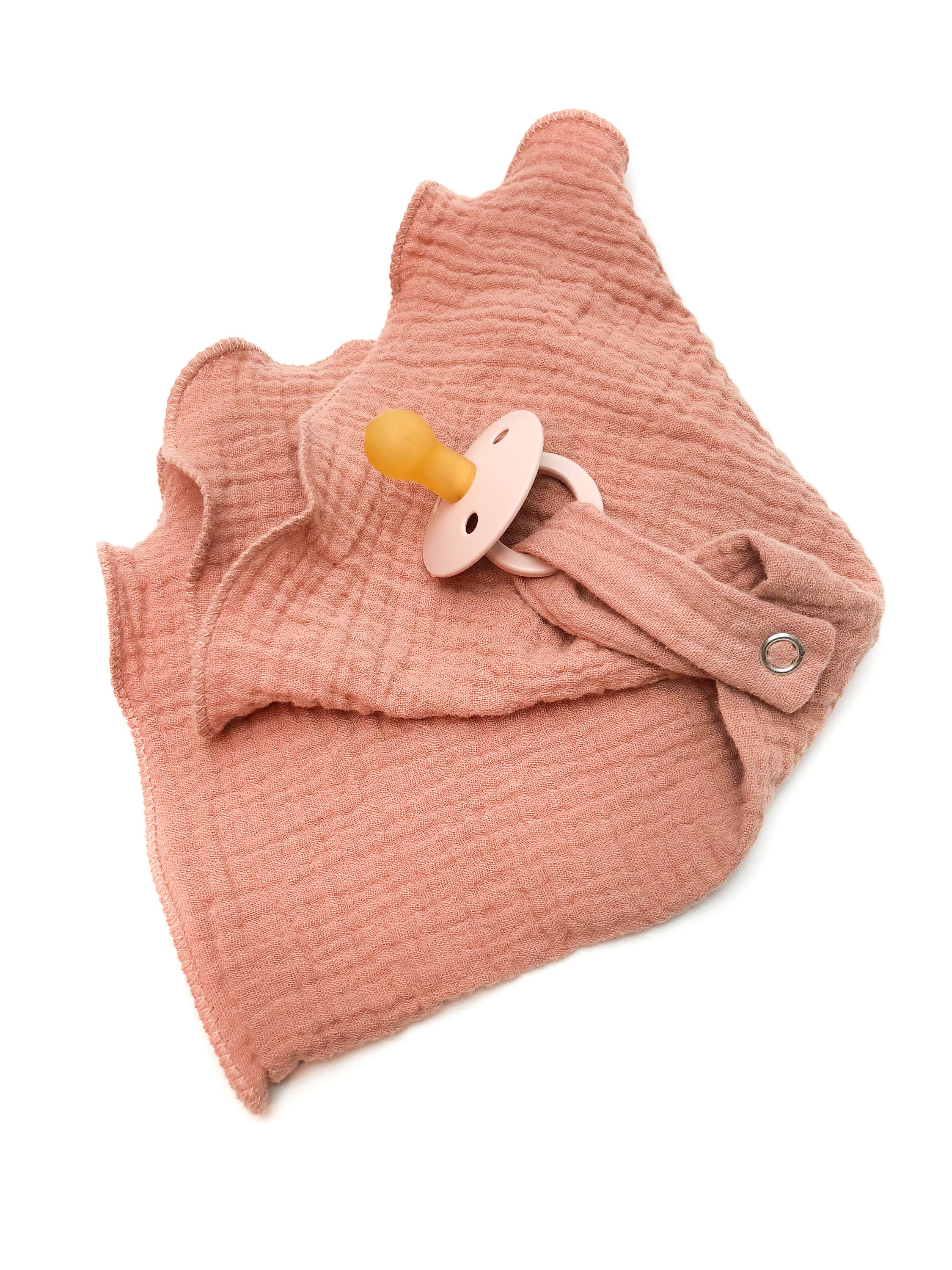 Girl Lovey Blanket // baby pacifier holder // dummy clip // Etsy