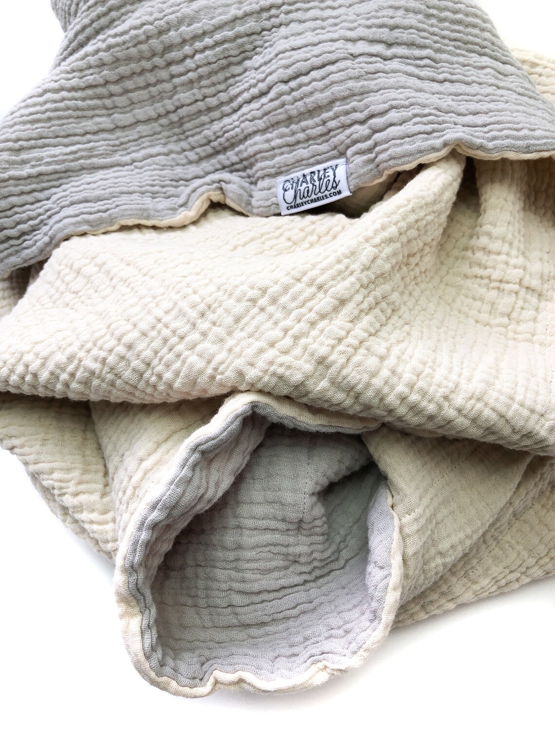 Gender Neutral Cotton Gauze Baby Blanket / Reversible Baby Etsy