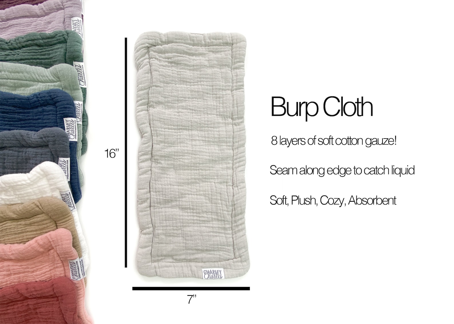 Best Baby Burp Cloth / Thick Gauze Burp Cloth/ ONE Cloth / Etsy