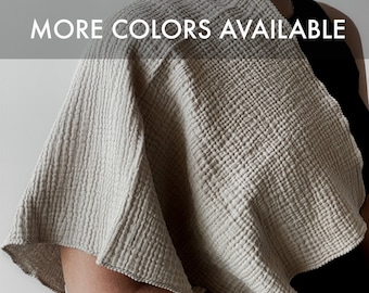 LIGHTWEIGHT Cloth Burp Towel - MANY COLORS / Full Shoulder Coverage / Thin Large Burp Cloth / 16X26 / Newborn Essentials / Minimalist Baby