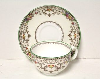 Mintons Shaftesbury B1223 Pattern Teacups & Saucers