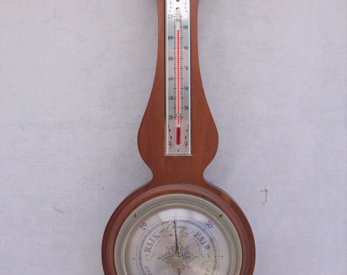 Vintage Chicago USA Airguide Barometer Hygrometer Weather Etsy