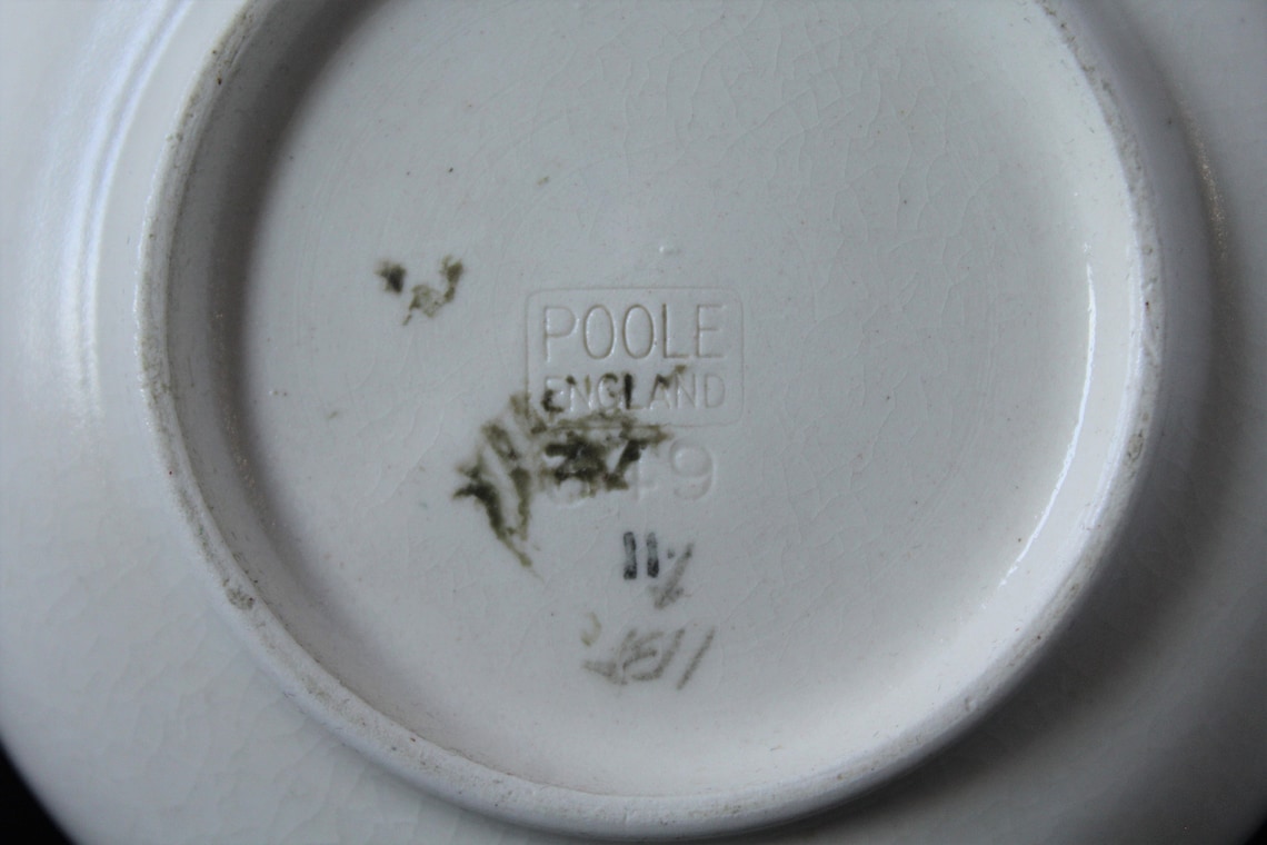 Traditional Signed Poole Pottery Jar Factory Mark No.19 Etsy