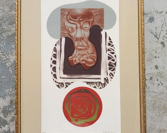 Ltd. Edition Abstract Lithograph Print Signed By Canadian Rudolf Bikkers (1943 - 2023) #4