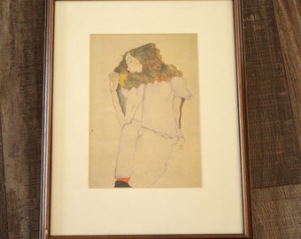 1911 Egon Schiele (1890-1918) "Sleeping Girl" Lithograph