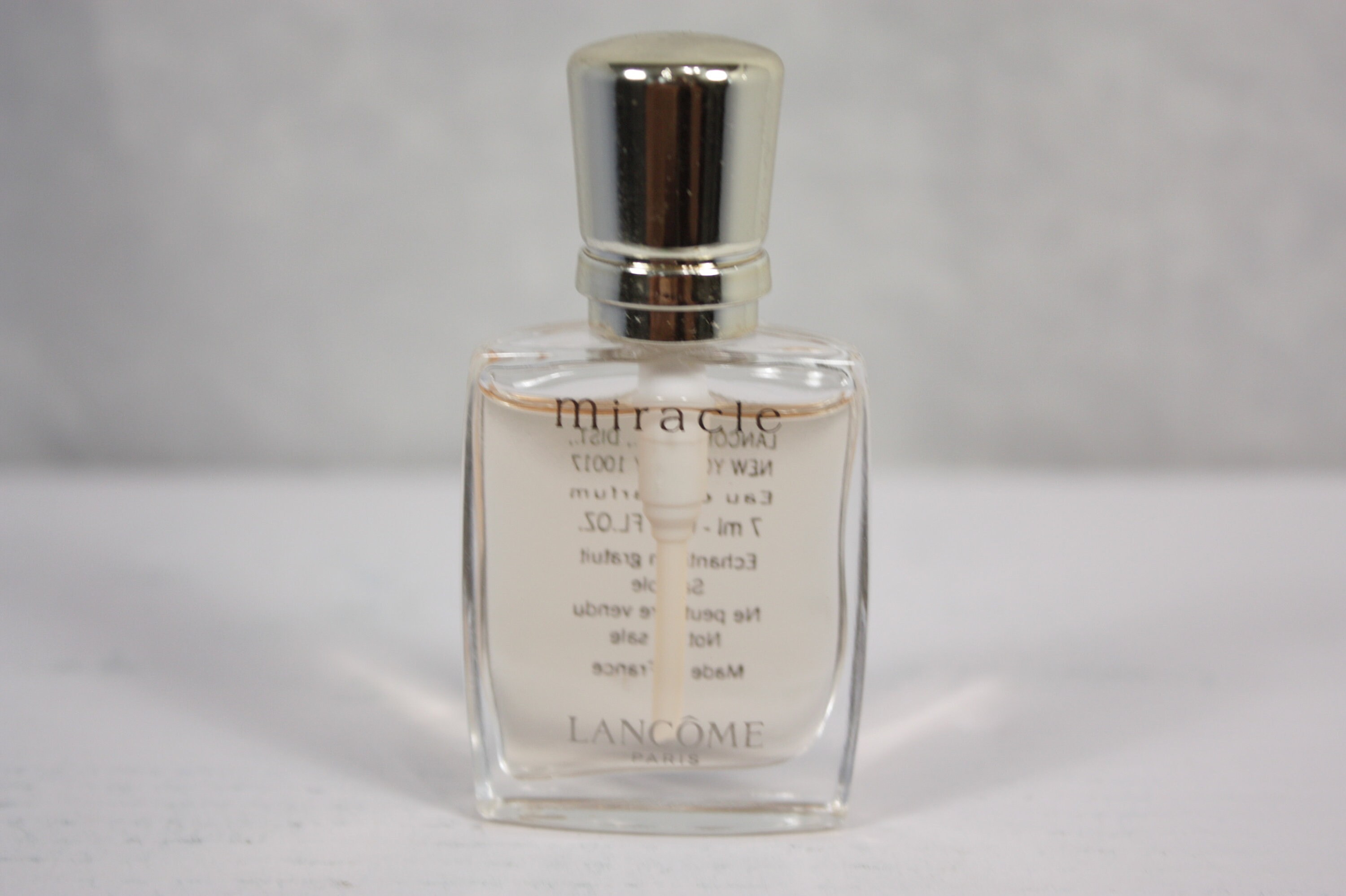 Miniature Lancome Miracle 7ml (.24oz) Perfume Parfum Bottle Made In France